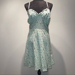 Mint flower dress